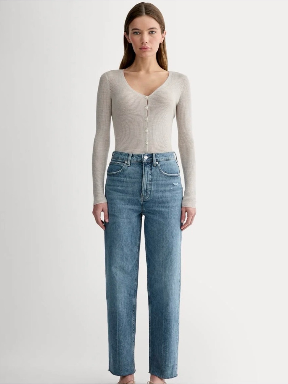 Everlane Way High Women's Jeans in Light Blue Wash